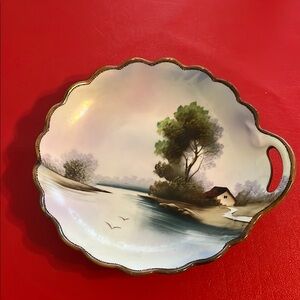 Vintage 1920s Art Deco NORITAKE Lusterware one handle 6”x6.30”